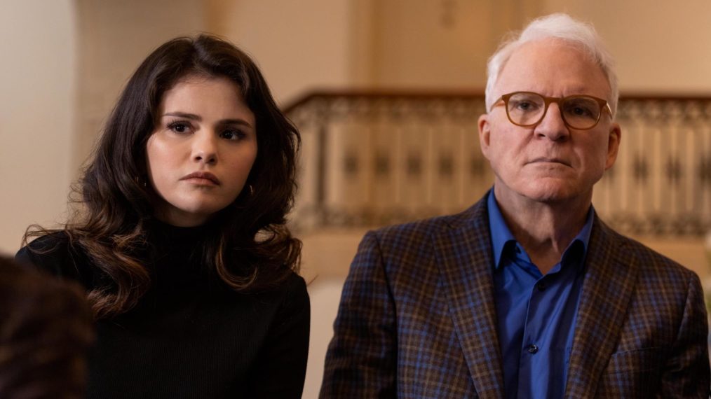 Selena Gomez as Mabel, Steve Martin as Charles in Only Murders in the Building