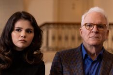 Selena Gomez as Mabel, Steve Martin as Charles in Only Murders in the Building