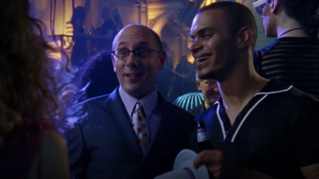 Stanford and Allanne at a party in Sex and the City
