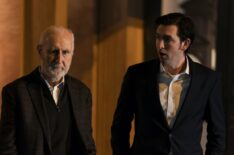 James Cromwell and Nicholas Braun in Succession - Season 3