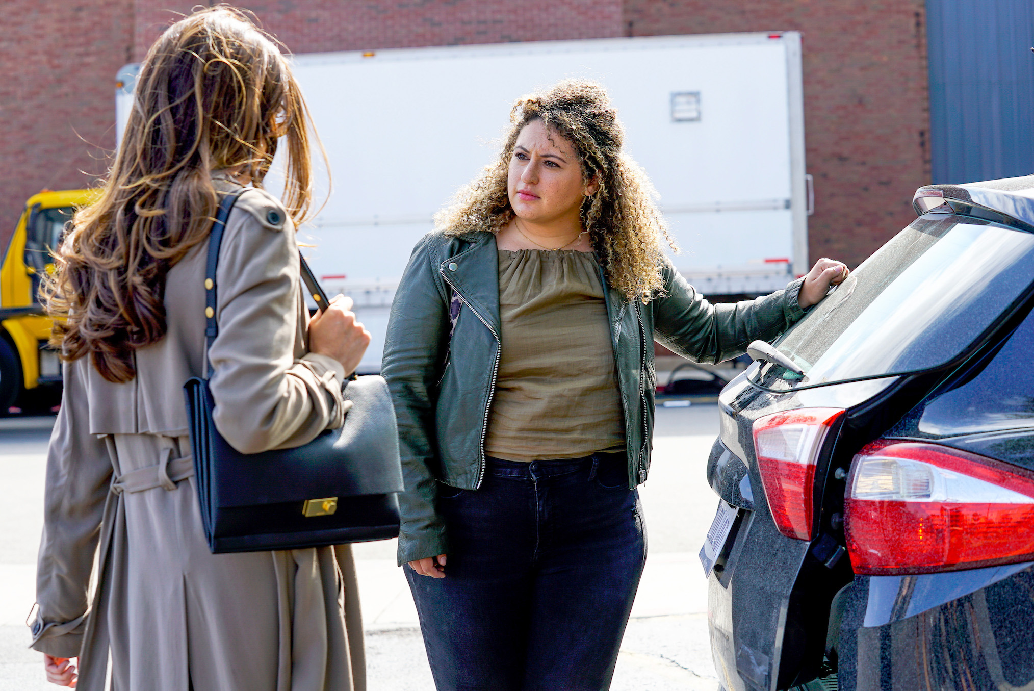 Mallory Jansen as Monica, Simone Recasner as Gabby in The Big Leap