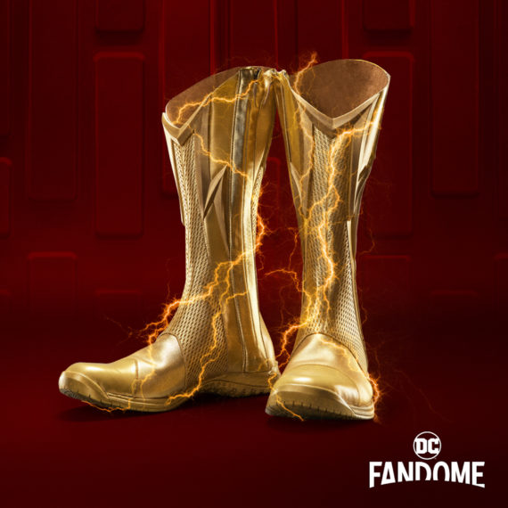 The Flash Gold Boots