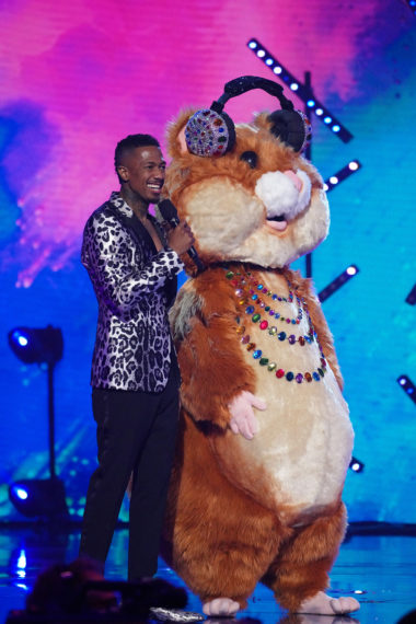 Nick Cannon and Hamster in The Masked Singer