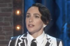 Lauren Patten accepts the award for Best Featured Actress in a Musical at the 74th Tony Awards