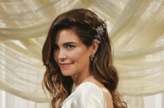 Amelia Heinle as bride Victoria Newman in Y&R