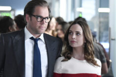 Michael Weatherly as Dr. Jason Bull and Eliza Dushku as J.P. Nunnelly