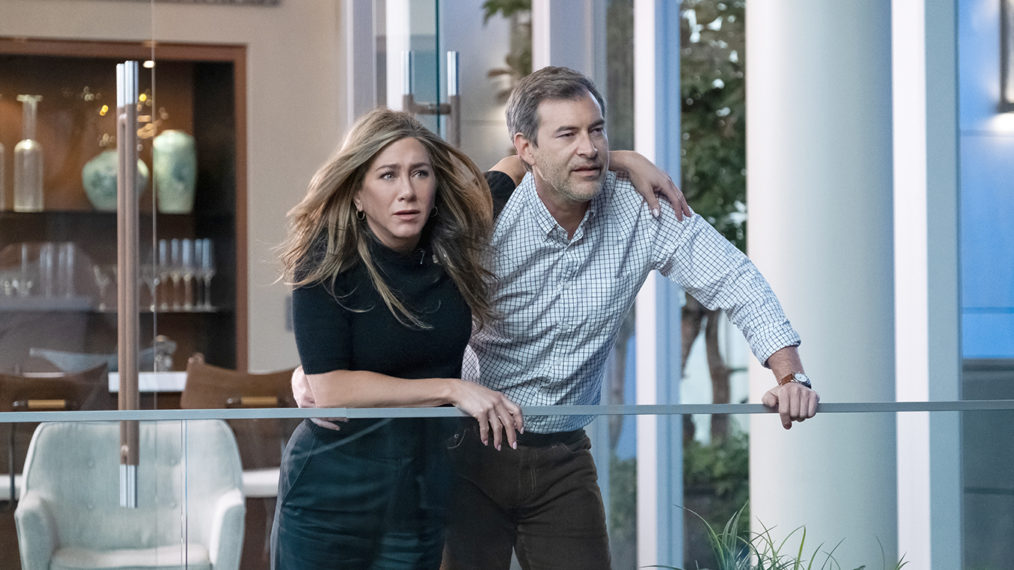 Jennifer Aniston and Mark Duplass in The Morning Show