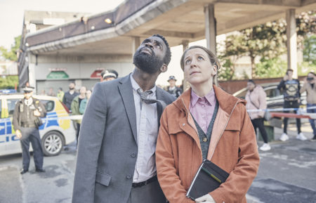 The Tower on Britbox - Jimmy Akingbola and Gemma Whelan