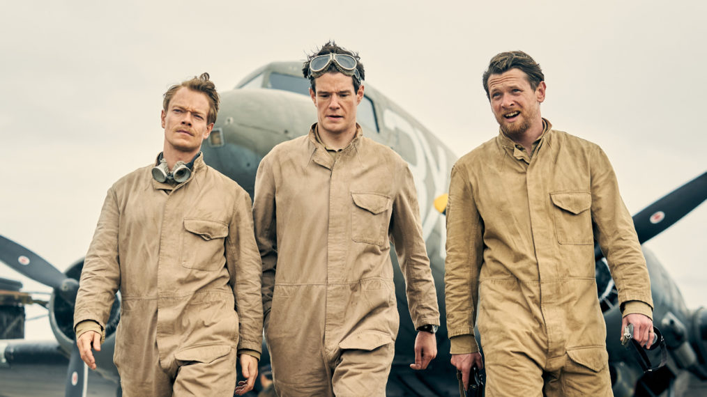 Alfie Allen, Connor Swindells, and Jack O'Connell in SAS: Rogue Heroes