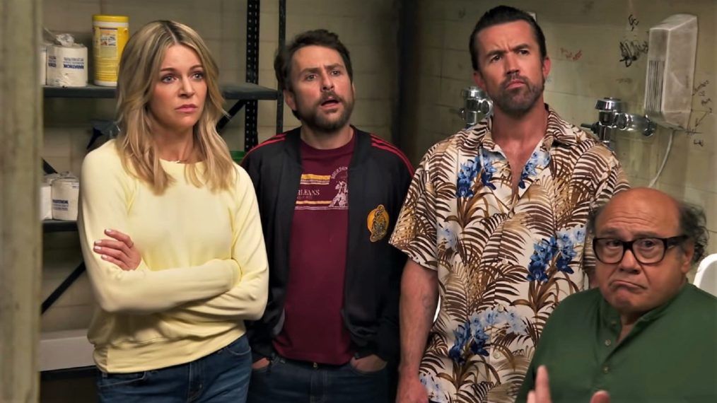 It's Always Sunny in Philadelphia Season 15 cast - Kaitlin Olson, Charlie Day, Rob McElhenney, and Danny DeVito