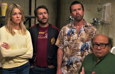 It's Always Sunny in Philadelphia Season 15 cast - Kaitlin Olson, Charlie Day, Rob McElhenney, and Danny DeVito