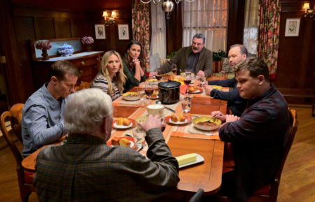 Will Estes, Vanessa Ray, Bridget Moynahan, Tom Selleck, Donnie Wahlberg, Len Cariou in Blue Bloods