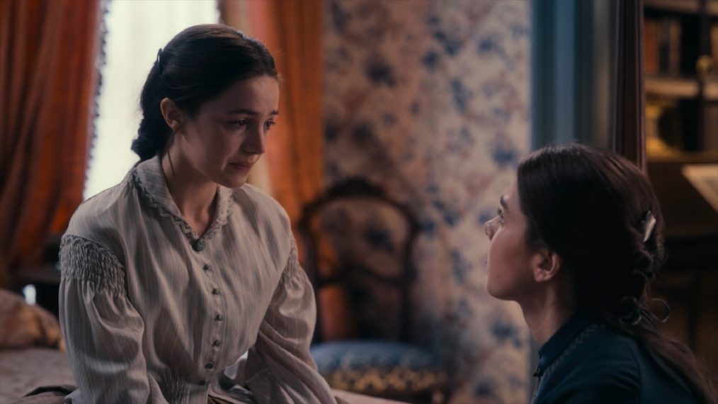 Ella Hunt with Hailee Steinfeld in Dickinson - Season 3