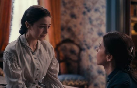 Ella Hunt with Hailee Steinfeld in Dickinson - Season 3