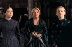 Hailee Steinfeld, Jane Krakowski, and Anna Baryshnikov in Dickinson Season 3
