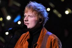 Ed Sheeran performing on Saturday Night Live