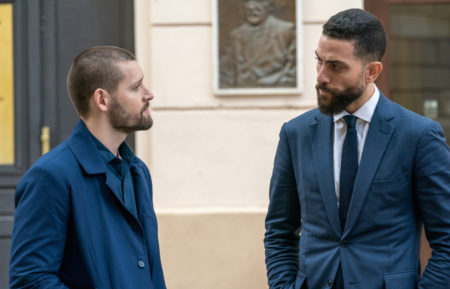 Luke Kleintank as Forrester, Zeeko Zaki as OA in FBI International