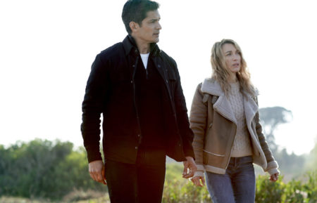 'La Brea,' NBC, Nicholas Gonzalez as Levi, Natalie Zea as Eve