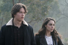 Jack Martin as Josh Harris, Veronica St. Clair as Riley Velez in La Brea - Season 1