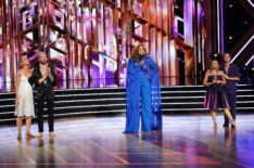 Melora Hardin, Artem Chigvintsev, Tyra Banks, Suni Lee, Sasha Farber on Dancing with the Stars