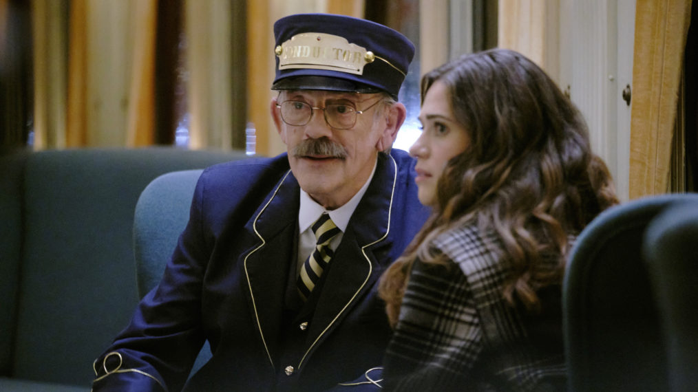 Christopher Lloyd and Lyndsy Fonseca in Next Stop Christmas