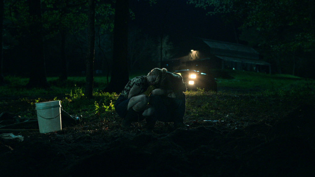 Julia Garner as Ruth Langmore, Charlie Tahan as Wyatt Langmore in Ozark