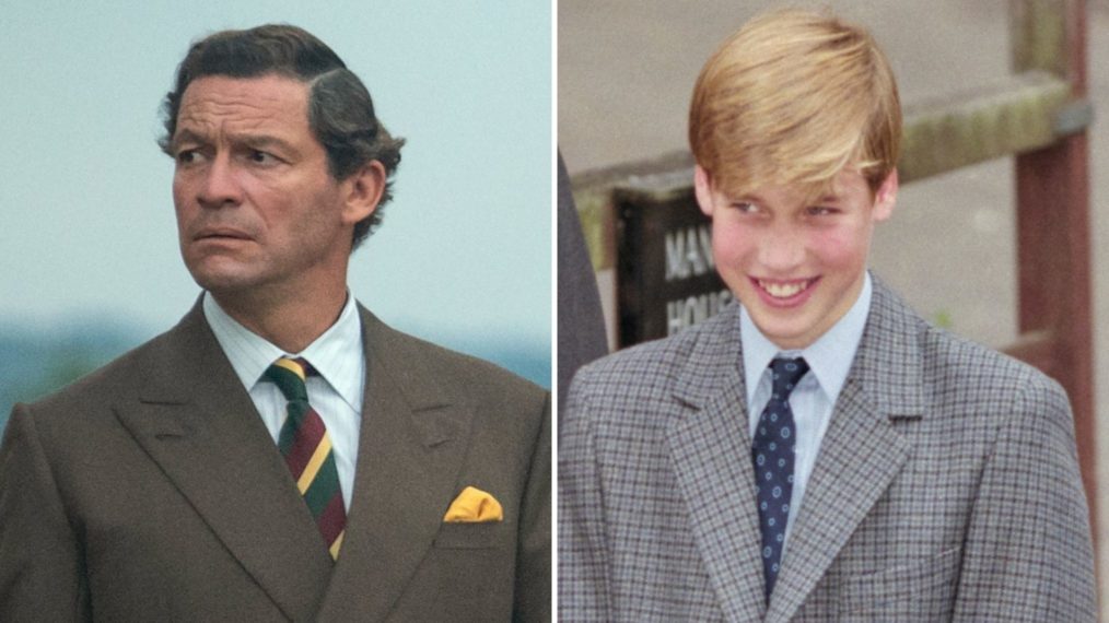 The Crown Dominic West as Prince Charles and Prince William