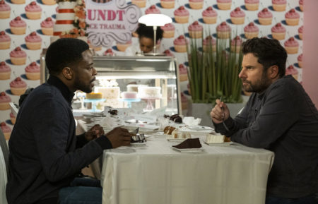 Dulé Hill as Gus, James Roday Rodriguez as Shawn in Psych 3 This Is Gus