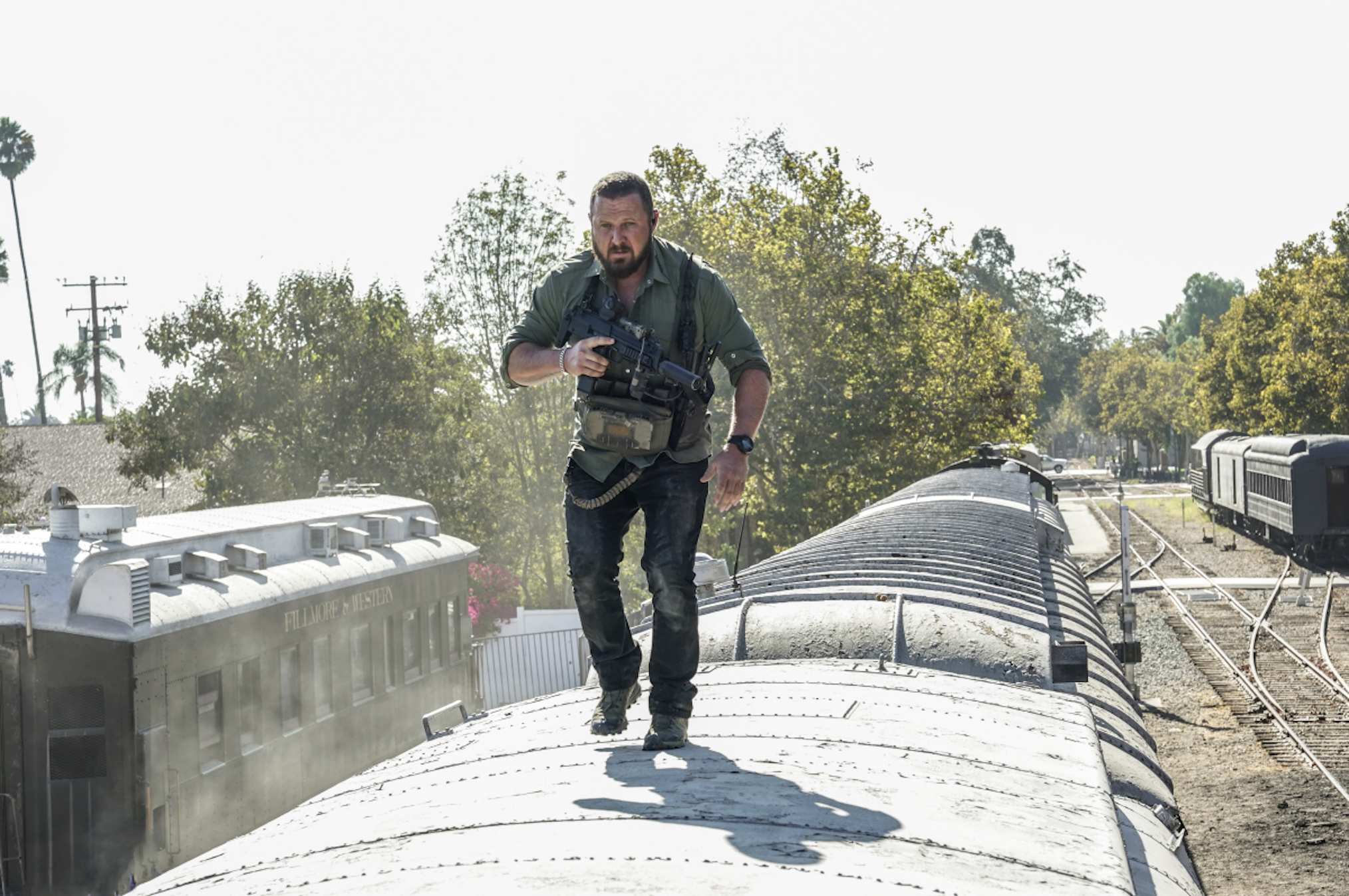 AJ Buckley as Sonny Quinn in SEAL Team