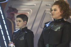 Blu del Barrio as Adira, Mary Wiseman as Tilly in Star Trek Discovery - 'Kobayashi Maru'