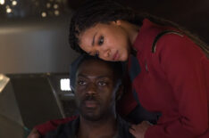 David Ajala as Book, Sonequa Martin Green as Burnham in Star Trek Discovery - Season 4