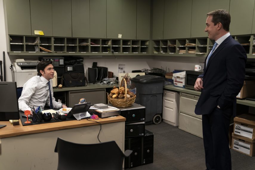 Succession Season 3 Nicholas Braun and Matthew Macfadyen 