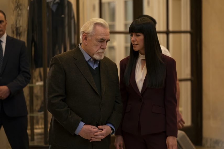 Succession Season 3 Brian Cox and Zoe Winters 