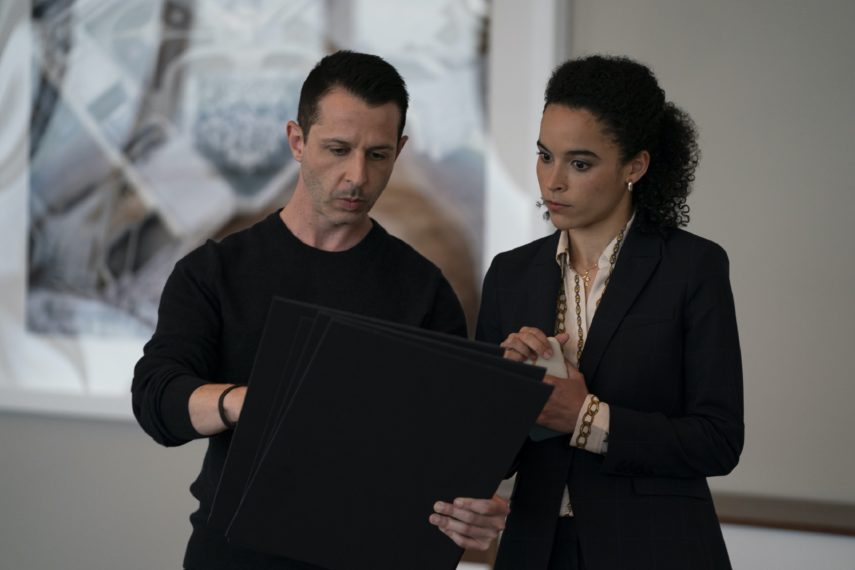 Succession Season 3 Jeremy Strong and Juliana Canfield 