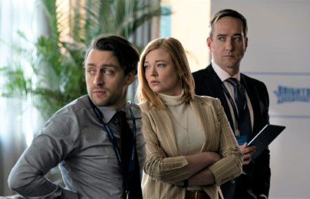 Succession Season 3 Kieran Culkin, Sarah Snook, and Matthew Macfadyen