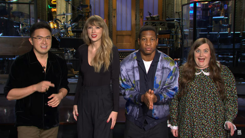Taylor Swift and Jonathan Majors SNL Promo