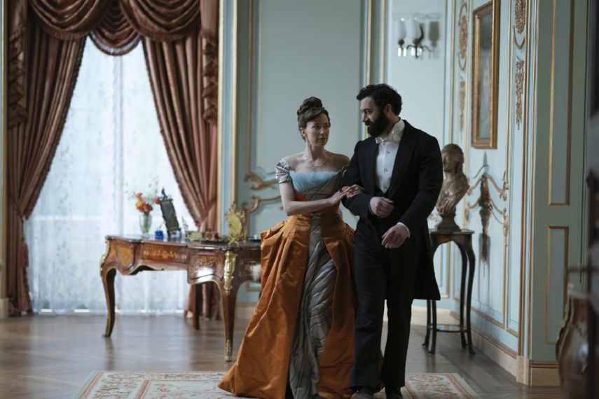 The Gilded Age Carrie Coon and Morgan Spector 