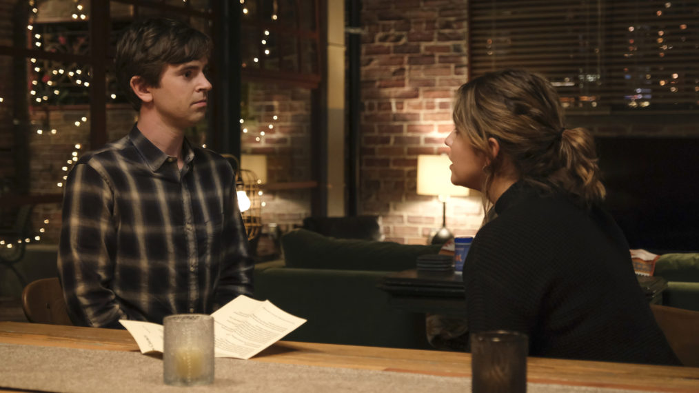 Freddie Highmore as Shaun, Paige Spara as Lea in The Good Doctor