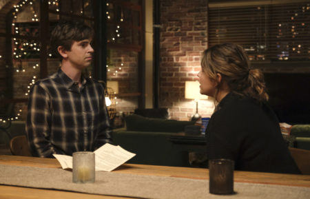 Freddie Highmore as Shaun, Paige Spara as Lea in The Good Doctor