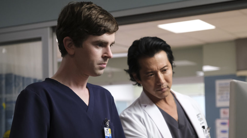 Freddie Highmore as Shaun, Will Yun Lee as Park in The Good Doctor