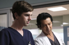 Freddie Highmore as Shaun, Will Yun Lee as Park in The Good Doctor