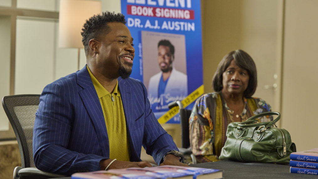 Malcolm-Jamal Warner as AJ, Summer Selby as Carol in The Resident