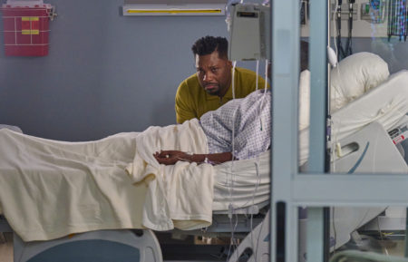 Malcolm-Jamal Warner as AJ, Summer Selby as Carol in The Resident