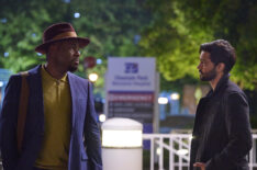 Malcolm-Jamal Warner as AJ, Manish Dayal as Devon in The Resident