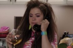 Alison Rich as 'Valley Erica' talking on the phone with Erica Goldberg