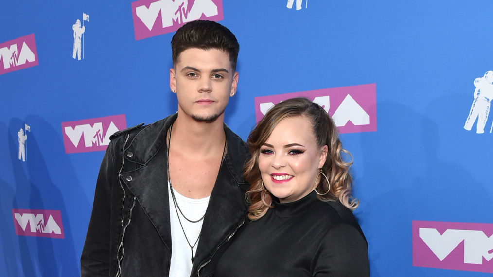 Tyler Baltierra and Catelynn Lowell attend the 2018 MTV Video Music Awards