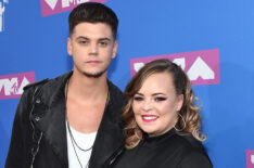 Tyler Baltierra and Catelynn Lowell attend the 2018 MTV Video Music Awards