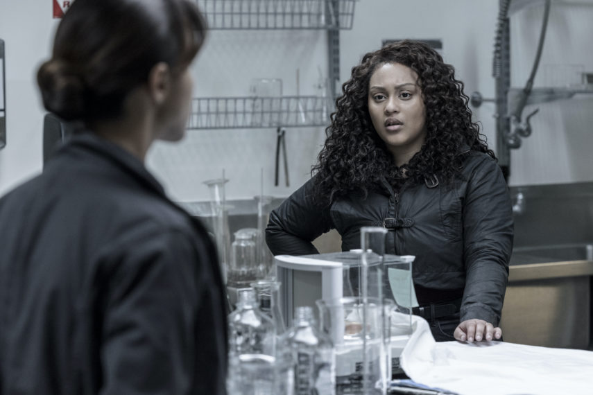 Aliyah Royale as Iris, Annet Mahendru as Huck The Walking Dead: World Beyond Season 2, Episode 6