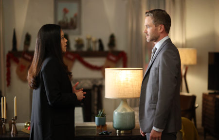 Alyssa Diaz and Shawn Ashmore in The Rookie
