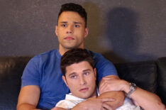 Rafael L. Silva as Carlos and Ronen Rubinstein as TK in 9-1-1 Lone Star